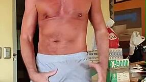 pervy papifachero rubs his boner bulge in muscle shorts for bateworld fetish explosion