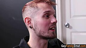 Pervy step daddy rams step son's ass right in the office