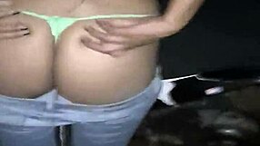 Latina milf pays wild party bet with big ass creampie and outdoor pussy pounding