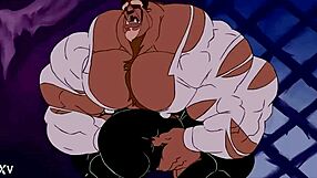 watch this beastly bodybuilder's muscles explode in furry growth frenzy