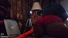 big booty brown girl effortlessly sucks dick dirty talk till cum explosion