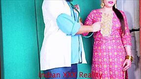 Indian doctor sneaks quick hardcore fuck with horny nurse patient