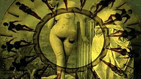 vintage art teases with hairy pussy closeups