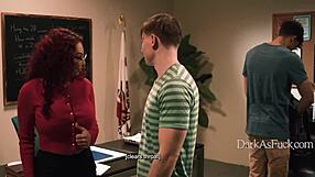 damn teacher blackmailed into threesome student adds friend