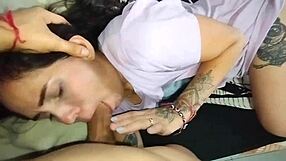 perverted stepbrother rams cock deep in her tight pink pussy while she lies relaxed