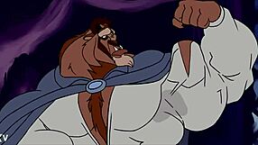 watch this beastly bodybuilder's muscles explode in furry growth frenzy