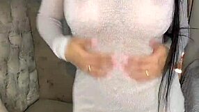 oh man my huge tits bounce wild as i ram this big dildo deep in pussy