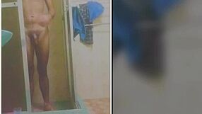 Skinny Brazilian Amateur Takes Steamy Bath and Masturbates Legs Spread Until Explosive Orgasm Cumshot!