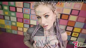 Anal queen anuskatzz crams metal toy in corset ass endures brutal big dick pounding and explosive squirt