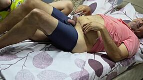 Curvy latina stepdaughter in lingerie hunts stepdad's cock for taboo roleplay sex