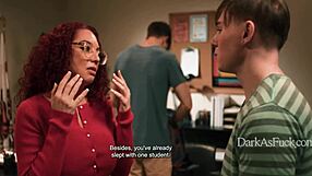 damn teacher blackmailed into threesome student adds friend