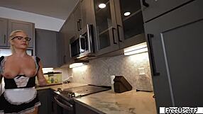 Slimthick Vic Chokes on Ike Diezel's Cock Bent Over in Miniskirt