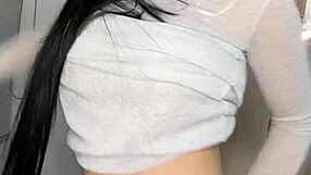 oh man my huge tits bounce wild as i ram this big dildo deep in pussy