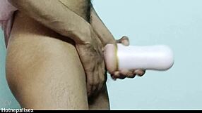 i jerk my cock extremely hard with fleshlight