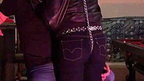 cherry's tight jeans get bold spanking punishment from dominant hand