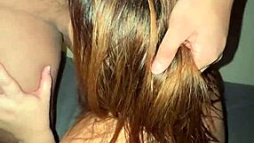 ugly roommate caught my wet milf masturbation in dorm so i sucked his cock hard