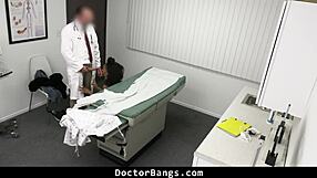 Shy teen patient bends over for doctor's big cock doggystyle in hospital