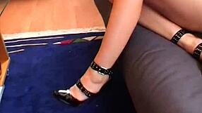 blonde mature maid gets fucked right in the living room