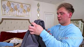 step mom rides obsessed step son's cock gets creamy loads deep inside