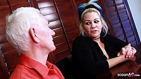 Old Granny Wife's Fat Curvy Body Creampied by Young Stud as Cuckold Husband Watches