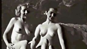 check out this vintage mommy with her natural hairy bush on display