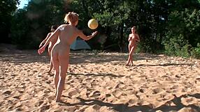 Purefilmstv's four pretty blondes camp out and dive into wet lesbian kissing with toys and orgasms.