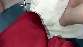 She warms her pissed pussy with hairdryer in toilet fetish play