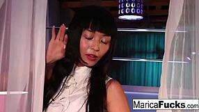 watch this pretty asian pussy stretch around giant black cock