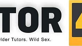 Tutor4k Handsome Heartbreaker Pounds Physics Tutor on Red Couch