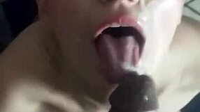 Blonde Lena Starr Sucks Big Black Cock Till Cumshot Hits Her Eyes and Face