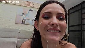 lucy mendez goes wild for double anal monster bbc pounding cum gulp