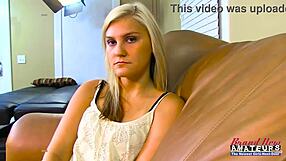 hey kinky blonde coeds bailey and olyssia why not suck each other's shaved twats then share a fat cock for cumshots?