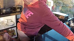 the sensual kitchen photo shoot turned into hot sex with her assistant