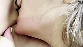 mmm playing with my lesbian lover bent over riding big clit pussy doggystyle homemade