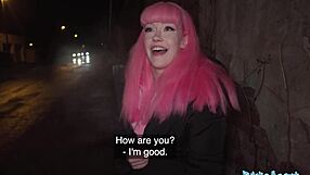 I unlocked her chastity belt in public then creampied that dripping wet pussy hard