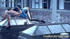 What if Supergirl's pussy gets licked raw by Catwoman outdoors?