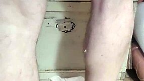 Huge Oiled Dildos Stretch Mature Ass and Pussy Wide Open