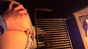 Guy Impregnates Curvy Pregnant Woman with Creampie Fuck Right in Open Campsite