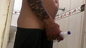 brazilian anal assfucking in bathroom at dawn