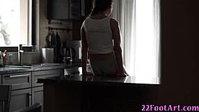 hey babe, your footjob skills are insane—now watch that pussy get plowed hard after teasing my cock