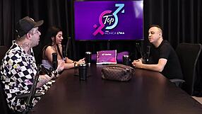 bus collector stuffs monica lima's pussy while cuck watches table side