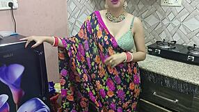 desi bhabhi cheats kitchen fuck brother-in-law shaved pussy dirty talk full hindi