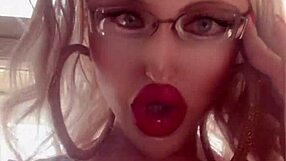 Sissy, worship my plump bimbo lips, sexy glasses, and sharp nails right now!