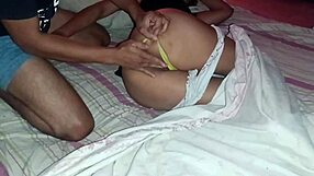 Hot Daughter-In-Law Gets Bedroom Pussy Licked by Father-In-Law