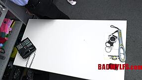 Milf Shopper Blackmailed Into Garage Cavity Punishment