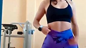 check out rosmery lara's athletic latina ass bulging in those tight leggings