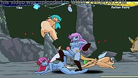 Fairy Lesbians Wrestle in Steamy Foot-Fighting Frenzy Compilation