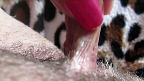 i watch my huge clit pulse in orgasm closeup