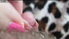 i watch my huge clit pulse in orgasm closeup