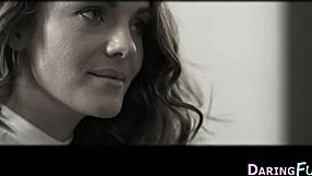 classy euro babe strokes cock before hardcore fucking and jizz facial